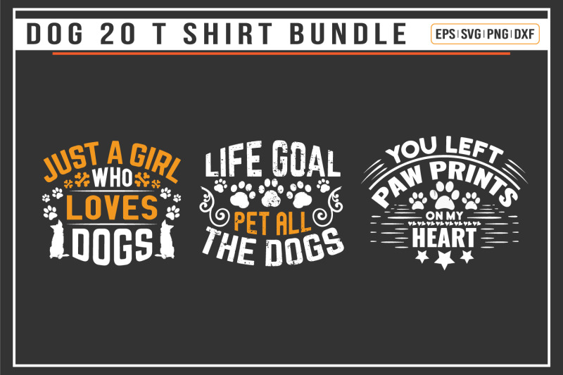 dog-typographic-t-shirt-bundle