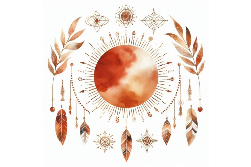 a-bundle-of-burnt-orange-sun-print-boho-mini