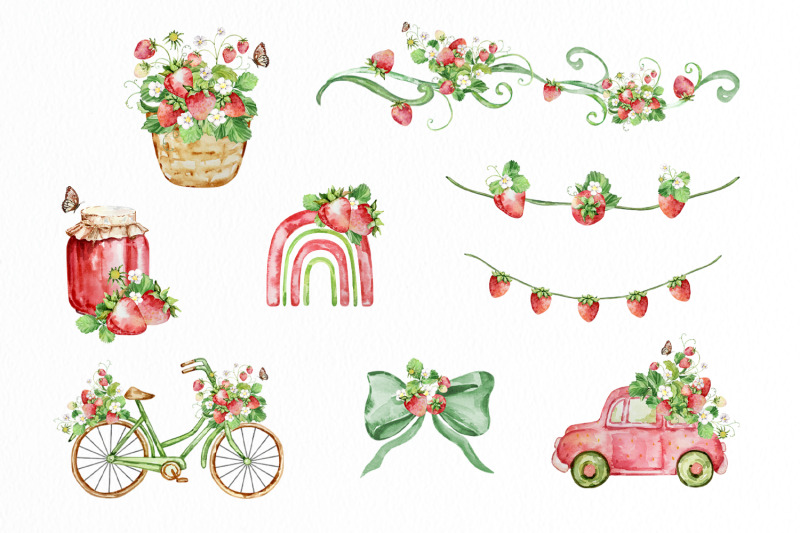 watercolor-strawberry-clipart