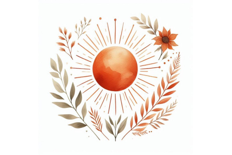 a-bundle-of-orange-sun-print-boho-minimalis