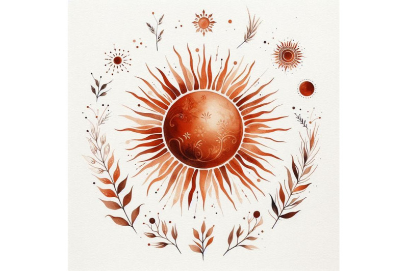 a-bundle-of-burnt-orange-sun-print-boho-mini