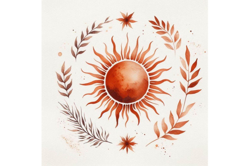 a-bundle-of-burnt-orange-sun-print-boho-mini