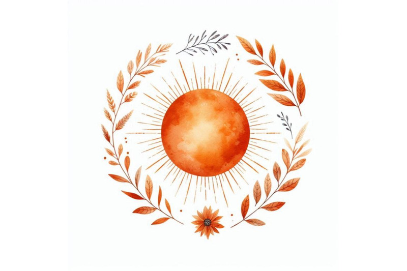 a-bundle-of-orange-sun-print-boho-minimalis