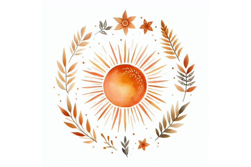 a-bundle-of-orange-sun-print-boho-minimalis