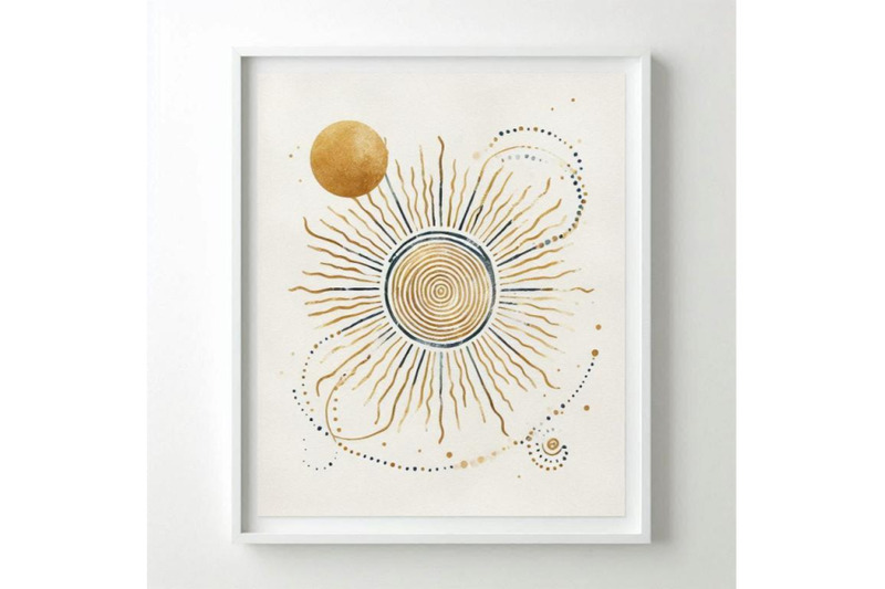 a-bundle-of-abstract-sun-print-boho-minimal