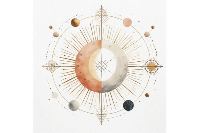 a-bundle-of-abstract-sun-moon-print-boho-mi