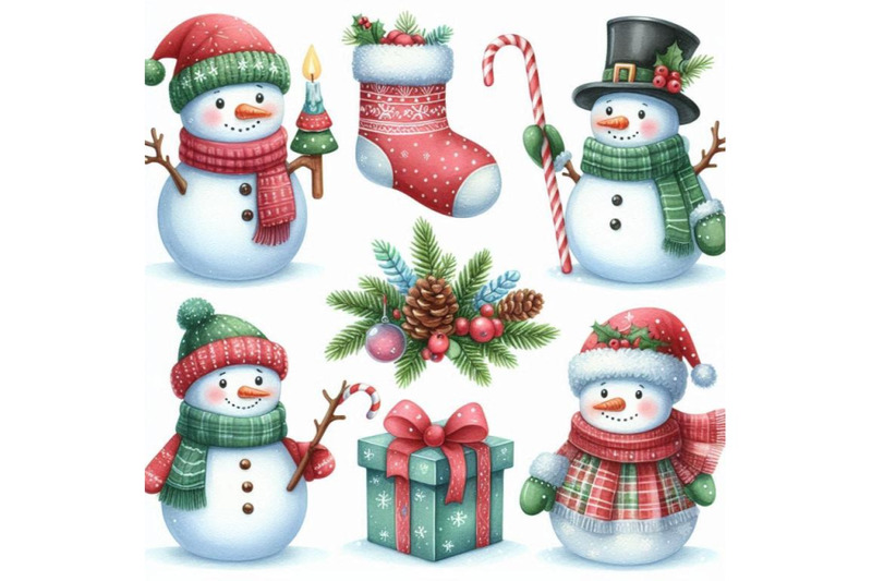 a-bundle-of-christmas-set-with-cute-snowme