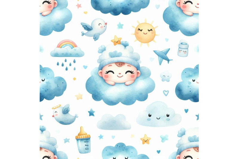 a-bundle-of-cute-baby-seamless-pattern-with