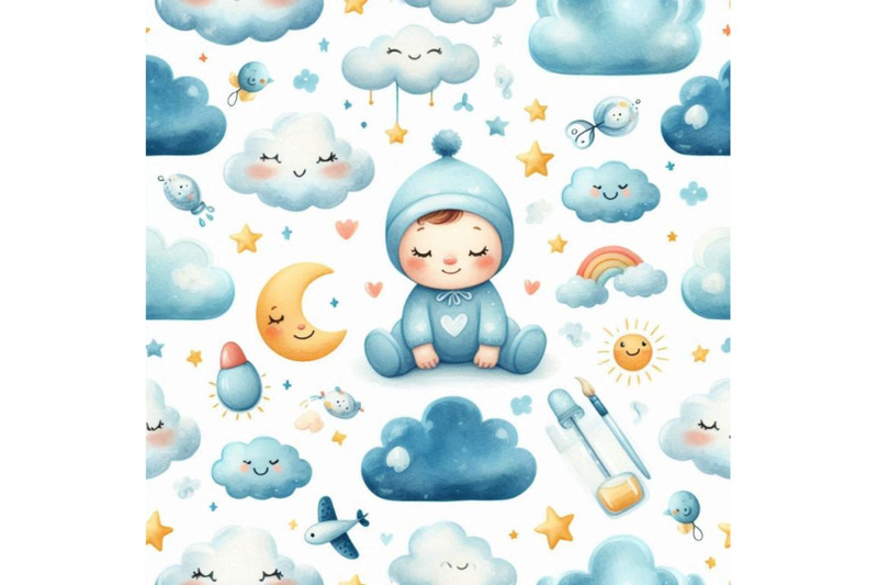 a-bundle-of-cute-baby-seamless-pattern-with