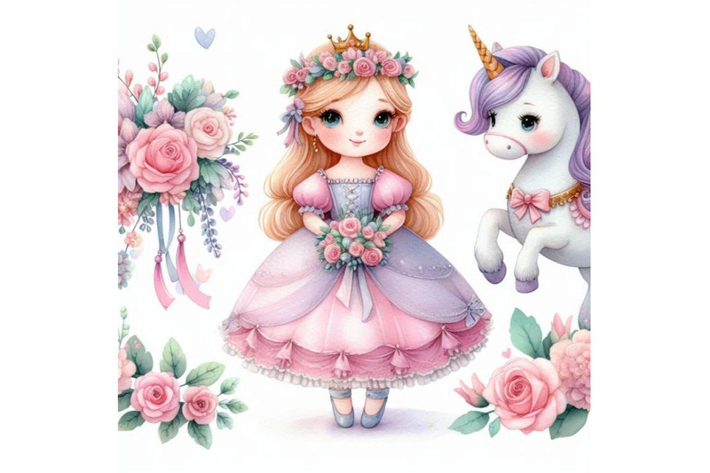 a-bundle-of-cute-cartoon-fairy-tale-princess