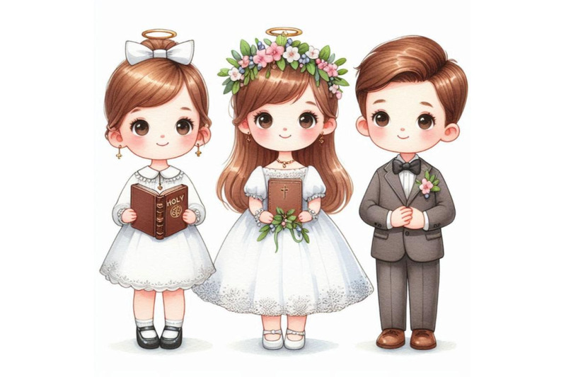 a-bundle-of-first-communion-for-kids-vector