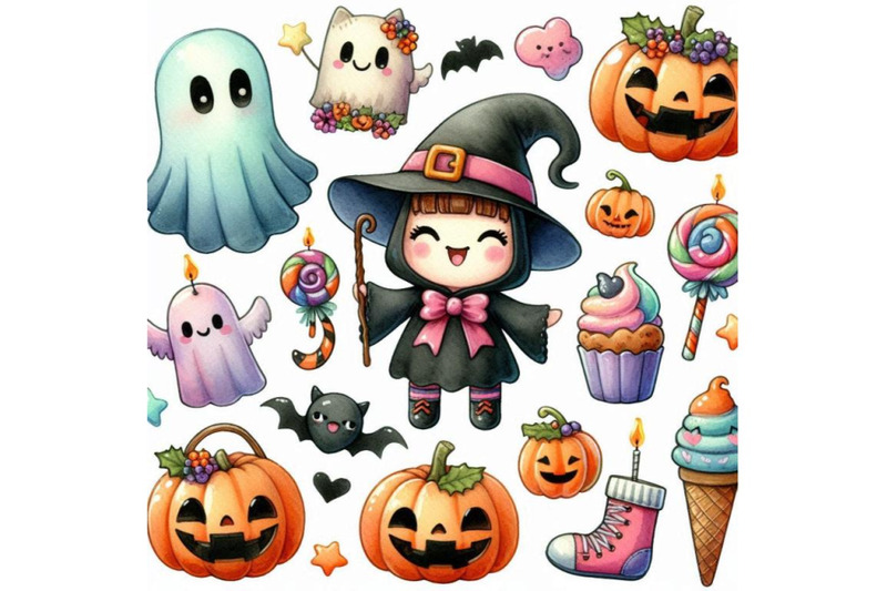 a-bundle-of-kawaii-cute-halloween-clipart-se