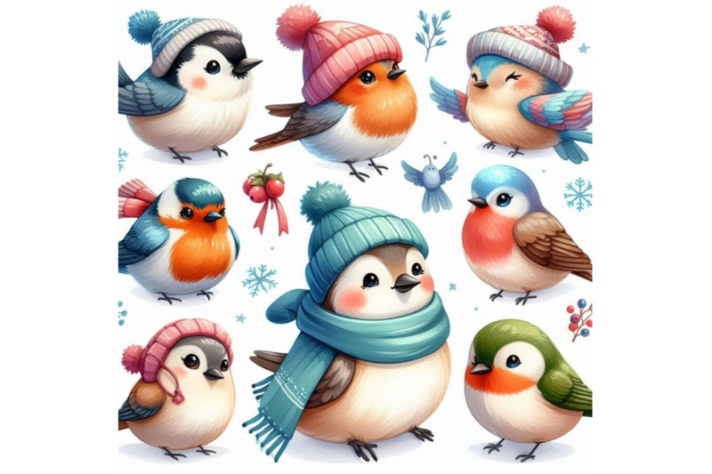 a-bundle-of-collection-of-cute-winter-birds