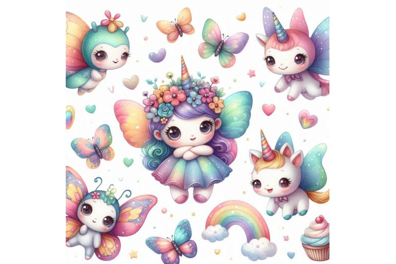 a-bundle-of-cute-cartoon-butterflies