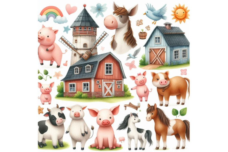 a-bundle-of-cute-farm-big-cartoon-farm-anim