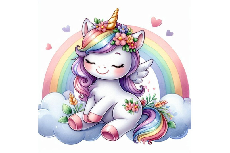 a-bundle-of-cute-cartoon-vector-unicorn-wit