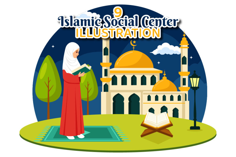 9-islamic-social-center-illustration