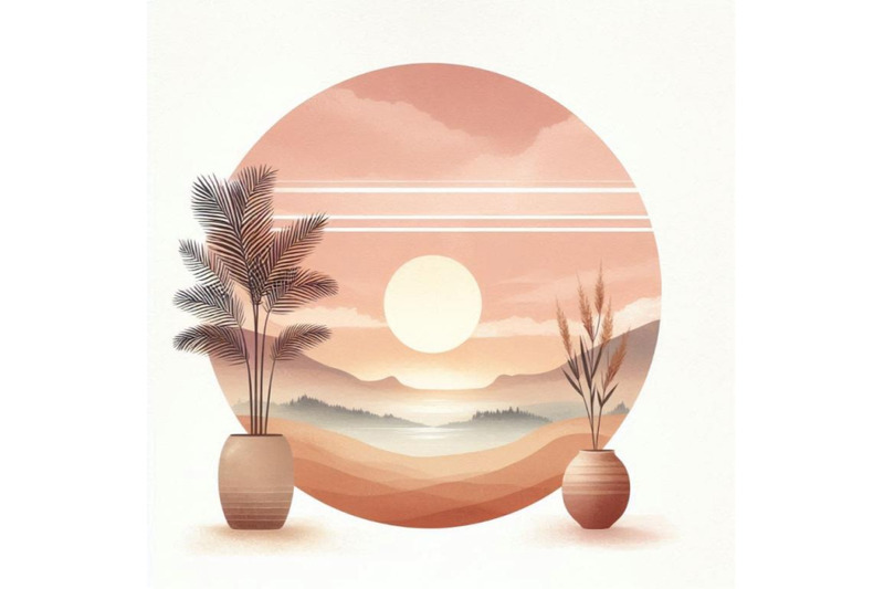 01-mid-century-sunset-print-boho-minima