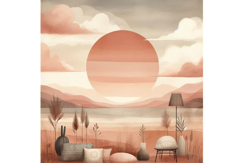 01-mid-century-sunset-print-boho-minima