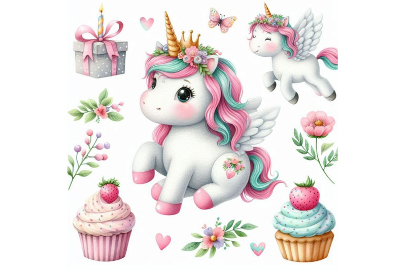 a-bundle-of-cute-cartoon-unicorns