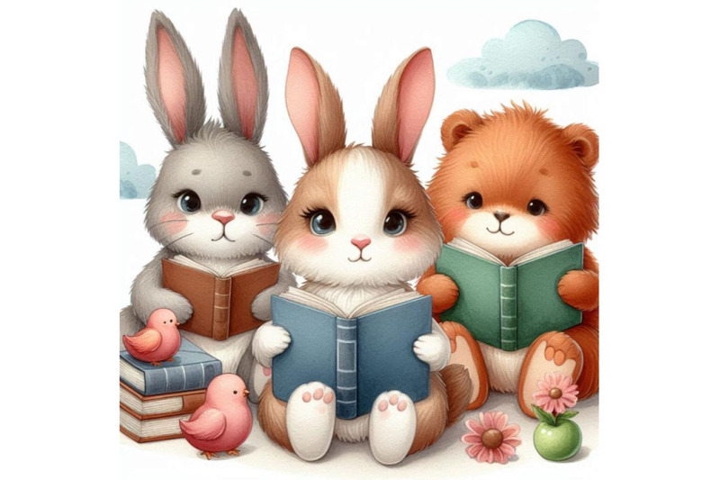 a-bundle-of-cute-animals-readimg-books