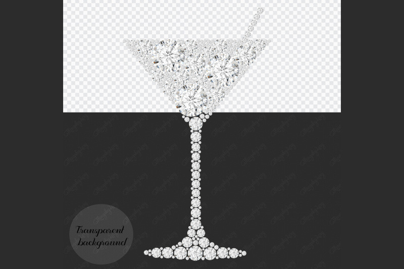 32-diamond-pearl-gemstone-martini-cocktail-glass-png-images