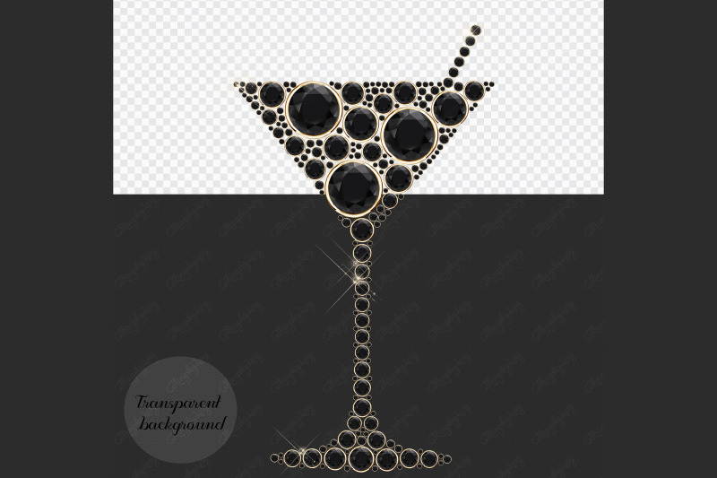 32-diamond-pearl-gemstone-martini-cocktail-glass-png-images