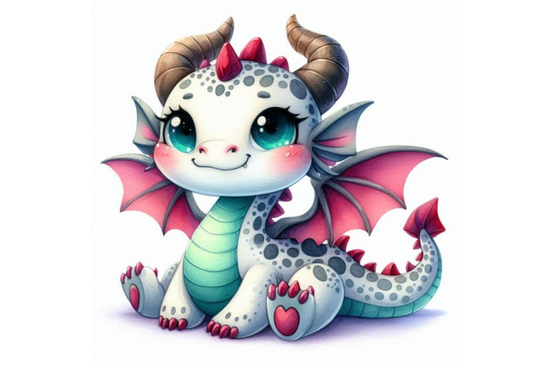 a-bundle-of-cute-cartoon-dragon