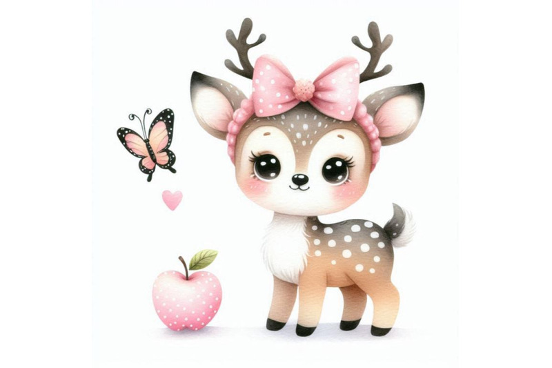 02-cute-deer-cartoon