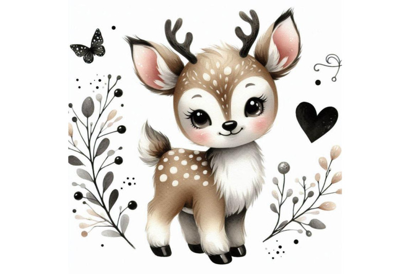 02-cute-deer-cartoon