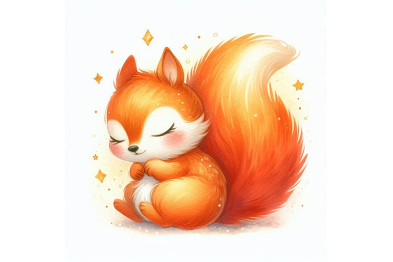 02-cute-little-squirrel-sleeping