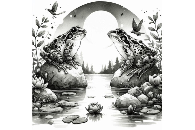 02-two-frogs-around-the-river