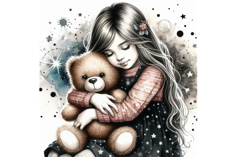 03-a-girl-hugging-a-teddy-bear