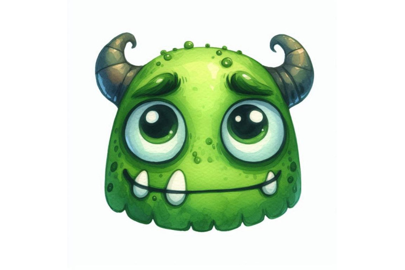 03-a-green-cartoonish-monster-face