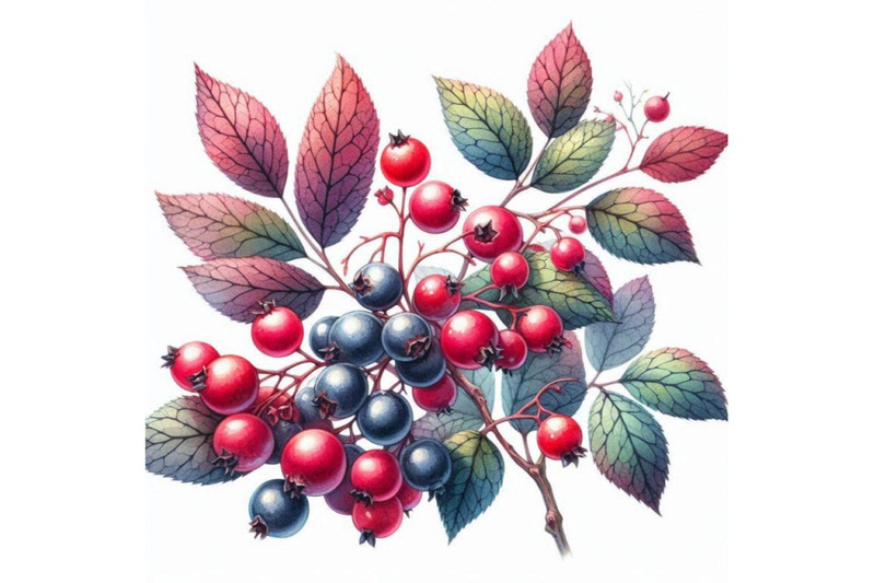 03-cowberries-branch-with-seven-berries