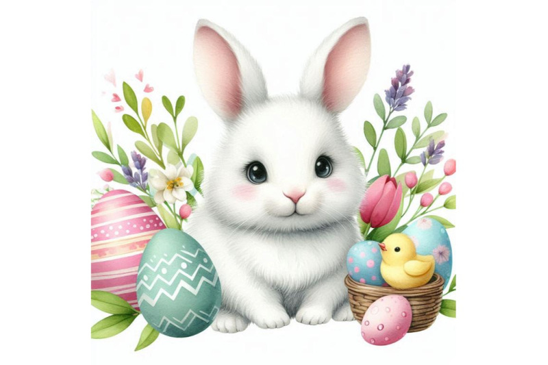 a-bundle-of-cute-white-easter-bunny-rabbit-v