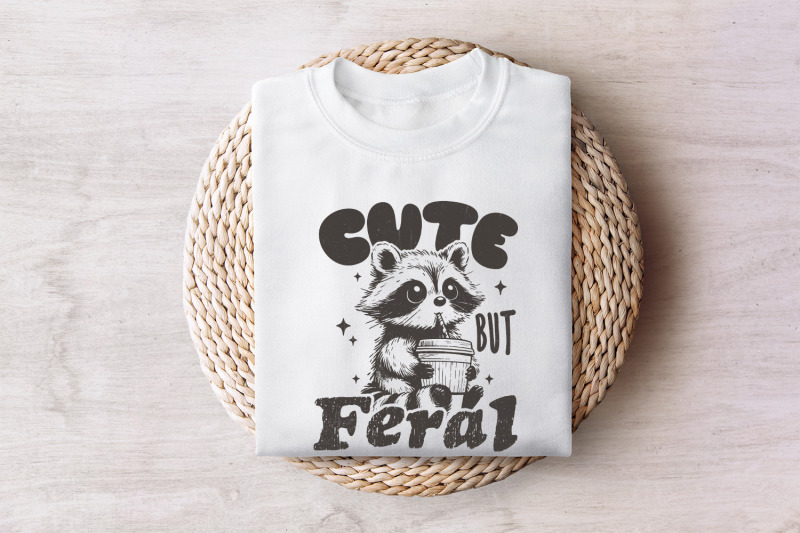 cute-but-feral-raccoon-png-svg-funny-sarcastic-quote-vintage-snarky-sublimation-design-adult-humor-summer-retro-shirt-feral-girl-clipart