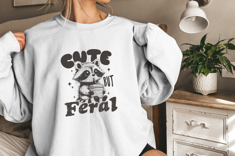 cute-but-feral-raccoon-png-svg-funny-sarcastic-quote-vintage-snarky-sublimation-design-adult-humor-summer-retro-shirt-feral-girl-clipart