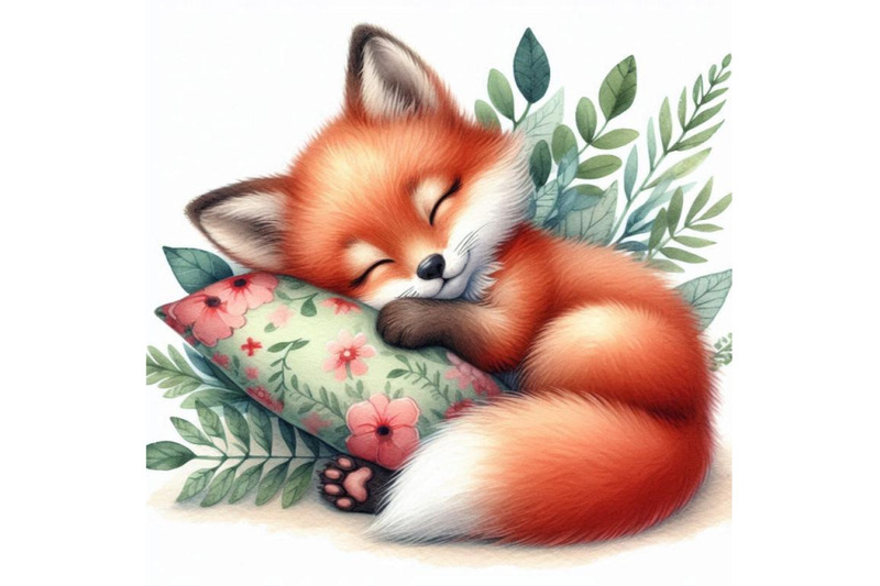 a-bundle-of-a-cute-sleeping-red-fox-cub-with