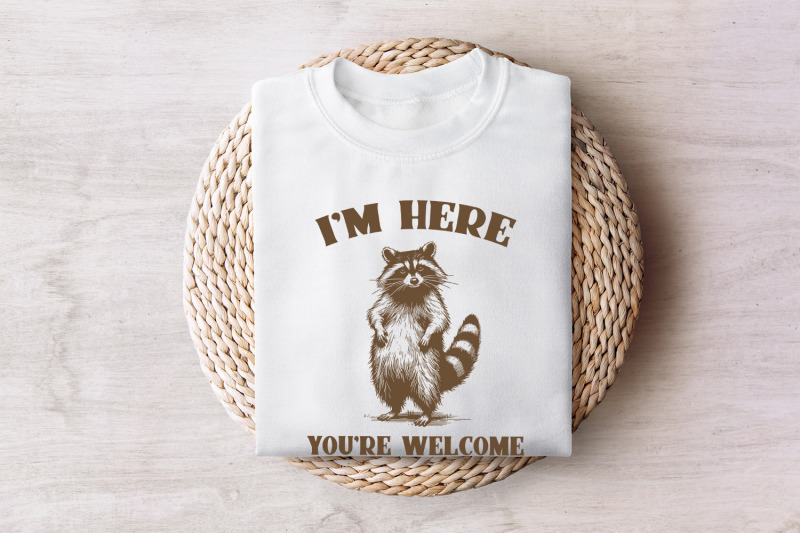 funny-grumpy-raccoon-i-039-m-here-you-039-re-welcome-hand-drawn-instant-download-png-svg-for-cricut-silhouette-sarcastic-racoon-digital-file