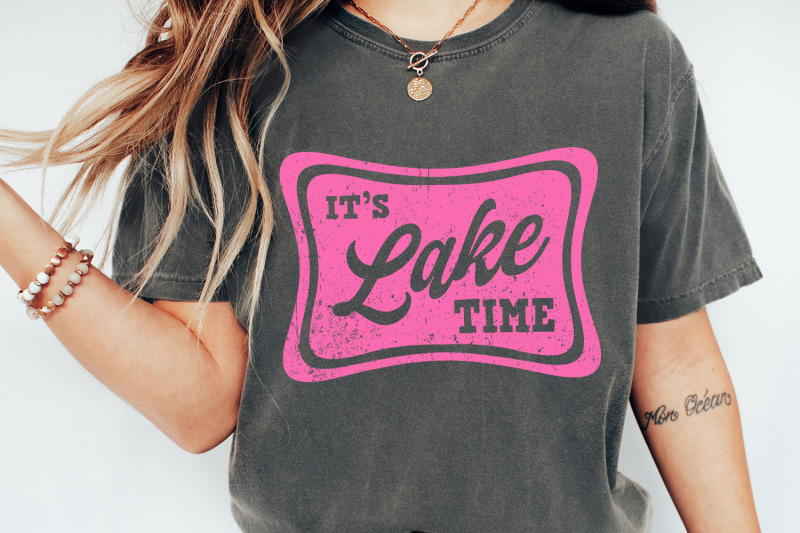 it-039-s-lake-time-trendy-summer-neon-digital-download-png-svg-distressed-lake-life-lake-hair-sublimation-pool-river-design