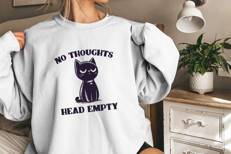 no-thoughts-head-empty-black-cat-kawaii-funny-black-kitty-holographic-digital-download-cat-meme-png