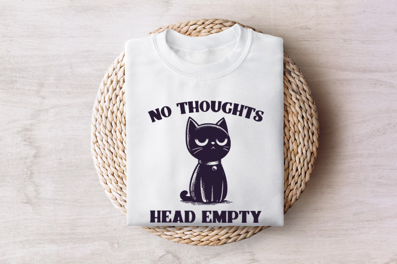 no-thoughts-head-empty-black-cat-kawaii-funny-black-kitty-holographic-digital-download-cat-meme-png