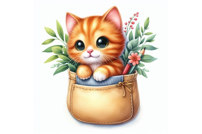 a-bundle-of-a-cute-orange-cat-in-a-pocket