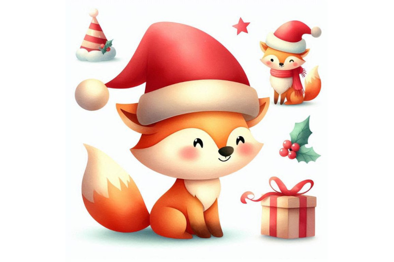 a-bundle-of-vector-cute-christmas-paper-cut