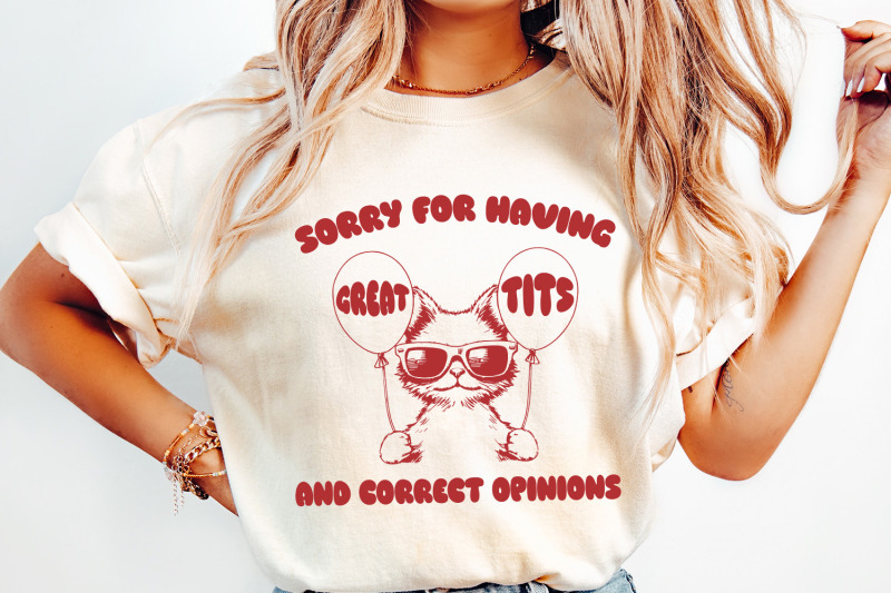 sorry-for-having-great-tits-funny-feminism-and-sarcastic-cat-vintage-animal-sayings-instant-download-png-trendy-retro