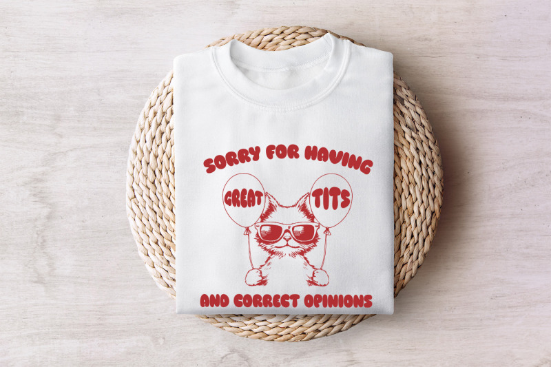 sorry-for-having-great-tits-funny-feminism-and-sarcastic-cat-vintage-animal-sayings-instant-download-png-trendy-retro