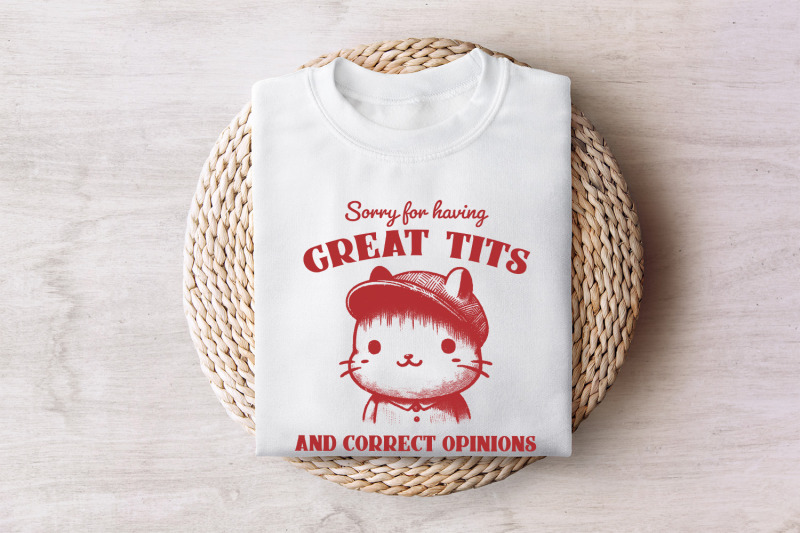 sorry-for-having-great-tits-png-svg-funny-cat-feminism-meme-sarcastic-vintage-animal-instant-download-strong-woman-design