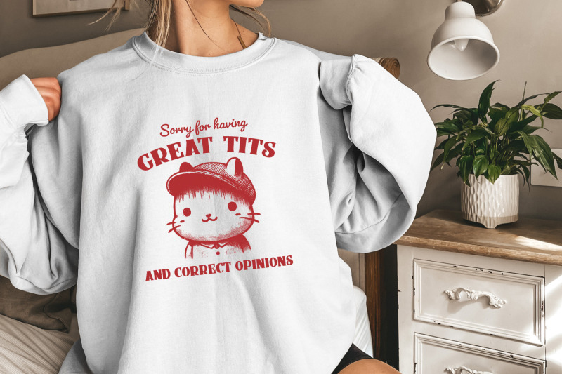 sorry-for-having-great-tits-png-svg-funny-cat-feminism-meme-sarcastic-vintage-animal-instant-download-strong-woman-design