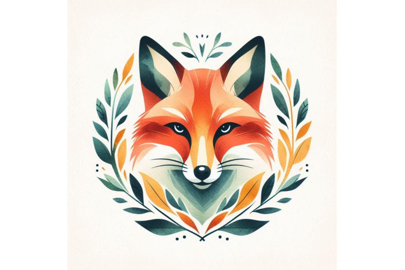 a-bundle-of-fox-head-logo-minimal-modern-ic